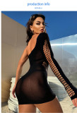Cute hollow sleepwear tight fitting women's dress