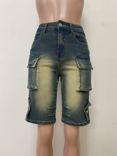 Loose large pocket shorts