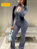 Cardigan top slim fit flared pants set