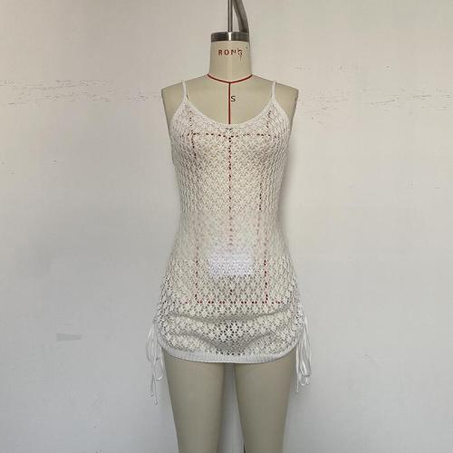 U-shaped cross strap hollow double-sided drawstring suspender short skirt