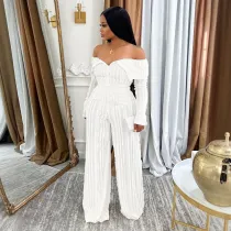 One character lapel wavy long sleeved suit
