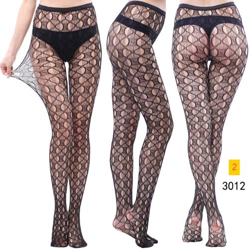 Jacquard lace hollow pantyhose fishing net socks