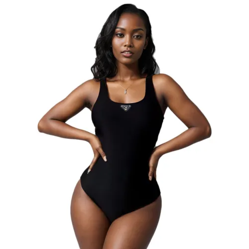 Sleeveless one-piece swimsuit