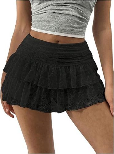 Shang lace lace short skirt and half skirt HGWLD12369