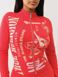 Zipper long sleeved shorts set