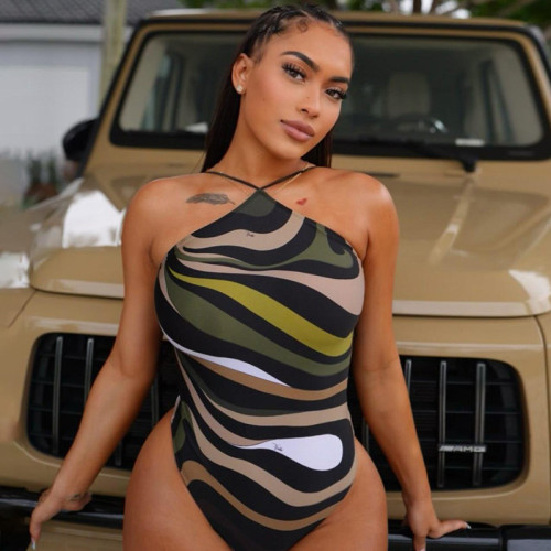Tight fitting backless jumpsuit