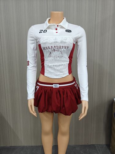Half skirt two-piece set