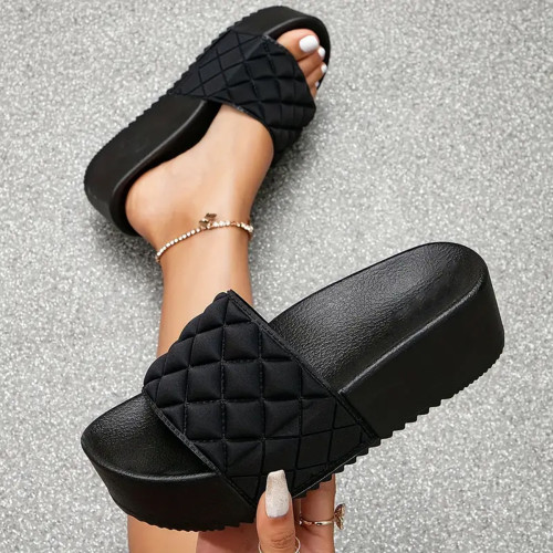 Lengge sponge cake thick soled women's sandals