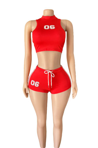 Tank top shorts sports suit