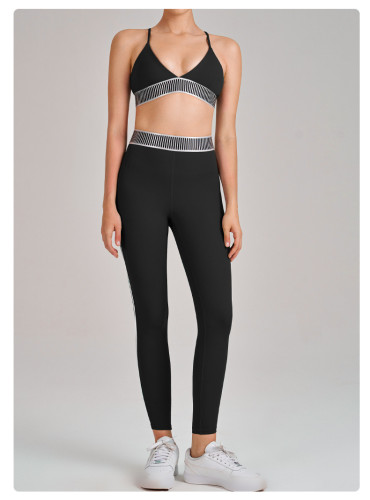 Hanging sports bra pants yoga suit B6052+K5608