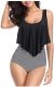 Women's Two Piece Swimsuits Ruffled Flounce Tankinis Swimwear Beach Bathing Suit Bikini Set