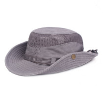 Unisex Cotton Sun Cap Outdoor Bucket Mesh Boonie Hat