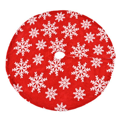 Christmas Tree Skirts White Faux Fur Tree Ornaments Plush Tree Skirt for Christmas Decoration New Year Party