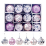 12 pcs Christmas Ball Baubles Assorted Pendant Shatterproof Ornament Set Xmas Tree Decorations Hanging Decoration Seasonal Holiday Wedding Party Decorative Pendants