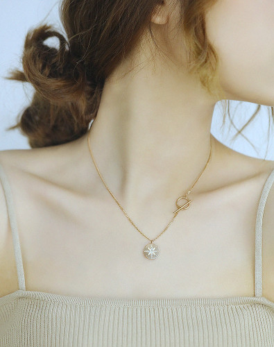 Roman Titanium Clavicle Necklace
