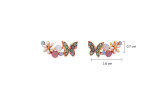 Crystal Butterfly Earrings