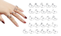 Adjustable Open A-Z Alphabet Letter Rings