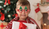 10 Pieces Christmas Paper Glasses Photo Booth Props