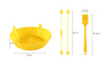 Air Fryer Liner Mats with Oil Brush