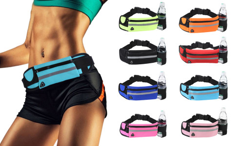 Running Belt Bag with Water Bottle Holder