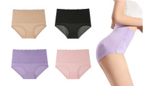 Two or Four Women Lace High Waist Briefs