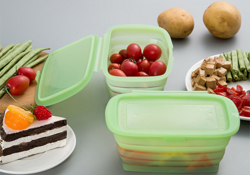 One or Two Foldable Food Storage Container For Camping Hiking Picnic