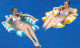 One or Two Inflatable Pool Float with Air Pump