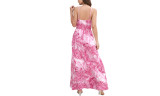 Women Bohemian Dresses V-Neck Sling Printing Long Dresses