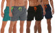 Men's Beach Shorts with Pockets and Mesh Lining