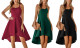 Women's Spaghetti Strap Irregular Hem Dress