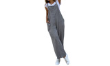 Women's Dungarees Loose Casual Long Jumpsuit