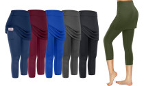 Women's Leggings Fake Two Pieces Yoga Pants