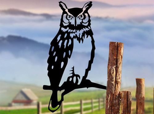 One or Two Long-Eared Owl Outdoor Garden Ornaments