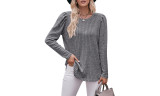 Womens Long Sleeve Tops Round Neck Jumpers