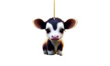 One or Four Cute Cartoon Cow Christmas Tree Ornament