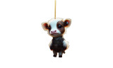 One or Four Cute Cartoon Cow Christmas Tree Ornament