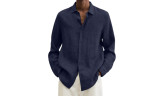 Men Casual Long Sleeve Button Down Shirts