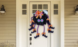 Halloween Witch Leg Wreath For Front Door Decor