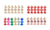 6 Pcs Christmas Candy Ornaments