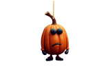 One or Five 2D Flat Pumpkin Christmas Tree Decorations