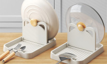 One or Two Pan Lid and Spoon Holder