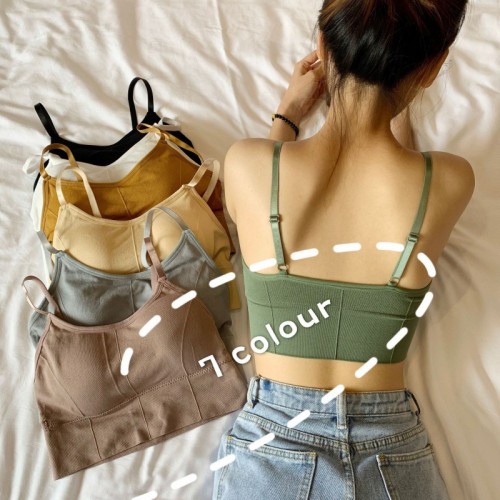 Tank Top Camisole Tube Top Bra Top Bandeau Comfortable Wireless Bra for Female