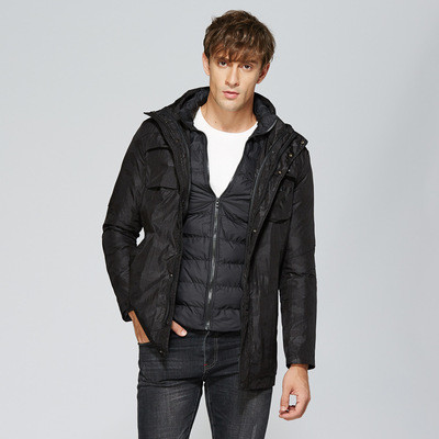 NAVSEGDA Raincoat Outwear Jacket Small Order Custom Made Men Cover Coat Padding Long Fit El Saco