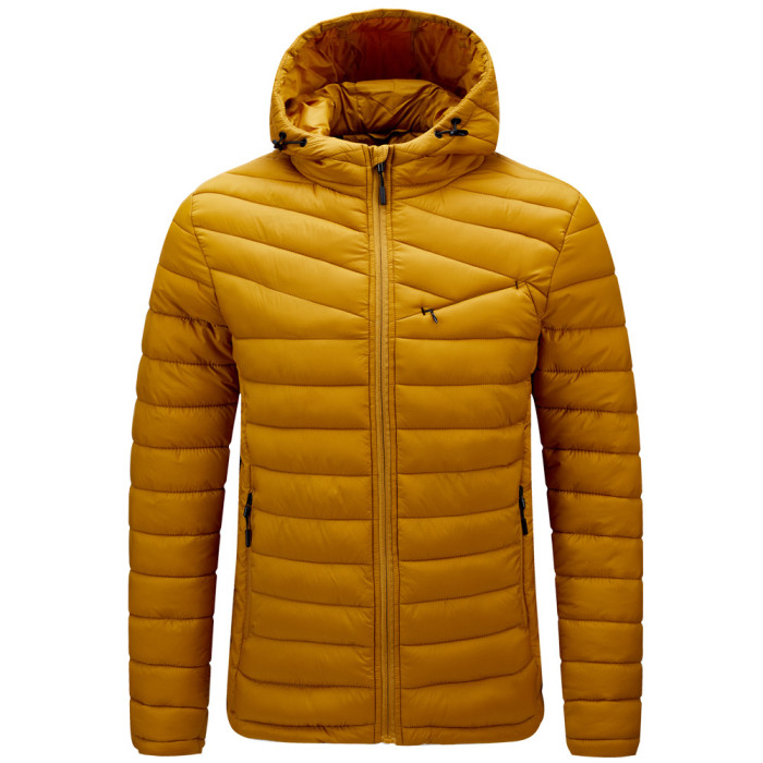 Wholesale Men Puffer Jacket Light Padding Jacket with Hood Warm Jacket Low MOQ Online Shop Ready To Ship S-2XL