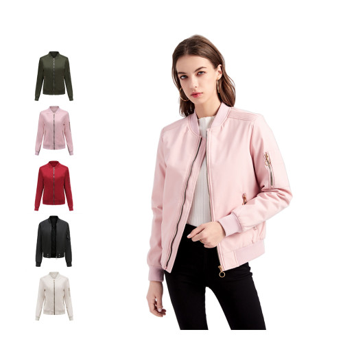 Lay New Trend Bomber Jacket  Light Padding Short Fit Ready To Ship For Amazon European Size XS-XL