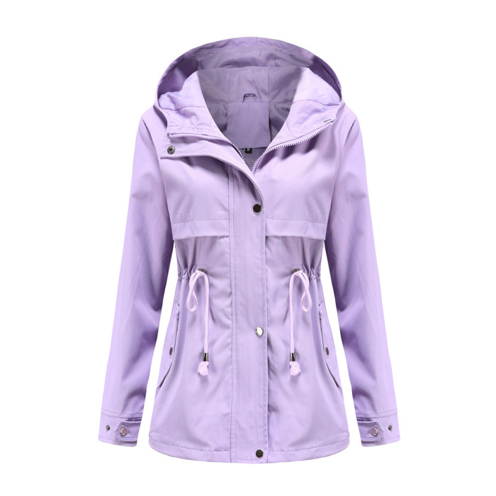 New Style European Long Trench Coat Cotton Breaker Roll Wing Collar Sleeve Drop shipping S-3XL