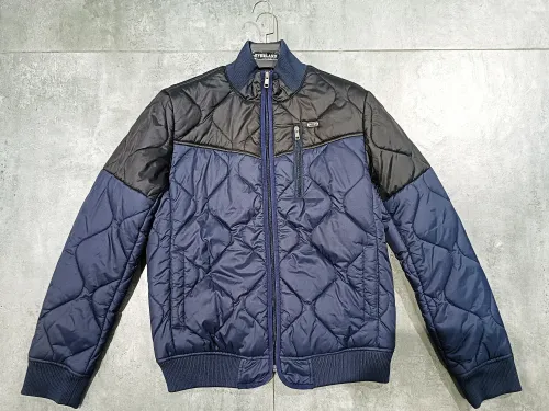 Man Jacket Blue and Black Stitching Hot Sale New Style Man Jacket