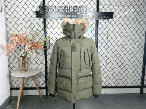 Hooded  Paded Jacket With Stand Collar