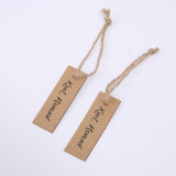 Custom Design Printing Name Logo Paper Garment Hangtag Labels Clothing Hang Tags With String