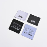 custom logo Garment hoodie fabric labels tags Luxury Recycled clothing brand woven labels